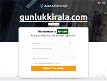 Tablet Screenshot of gunlukkirala.com